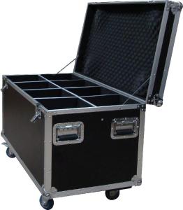 China Heavy Duty 20U Standard Rack Flight Case With 9mm Plywood / Trolley Case with Wheels wholesale