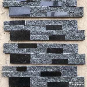 China Natural stone , Natural Black Granite Wall Stone Cladding Ledge Stone wholesale