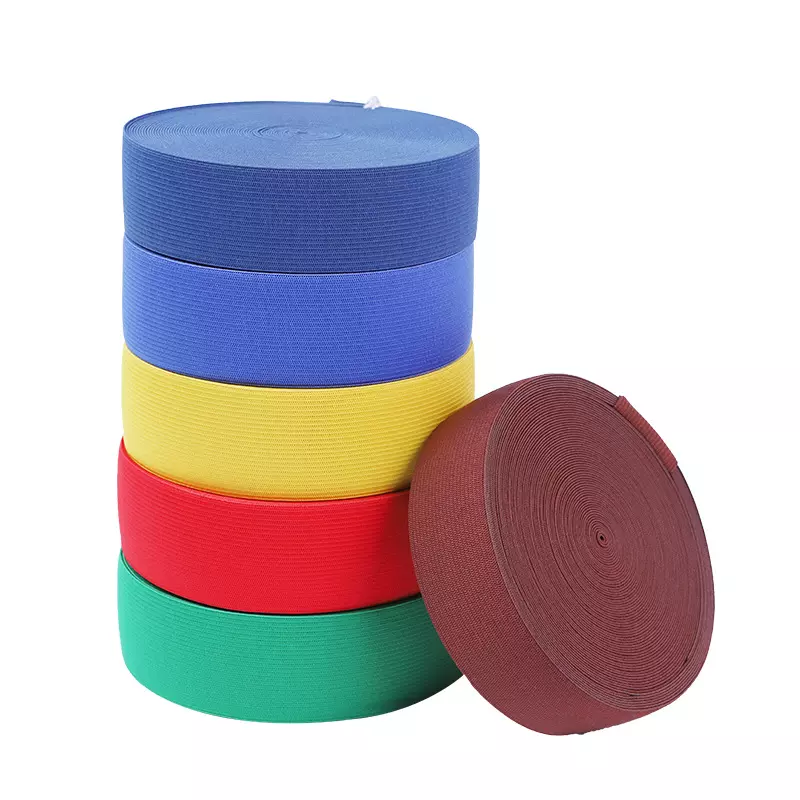 Ribbon Rainbow Polyester Webbing 10mm Width Hair Bows Woven Webbing