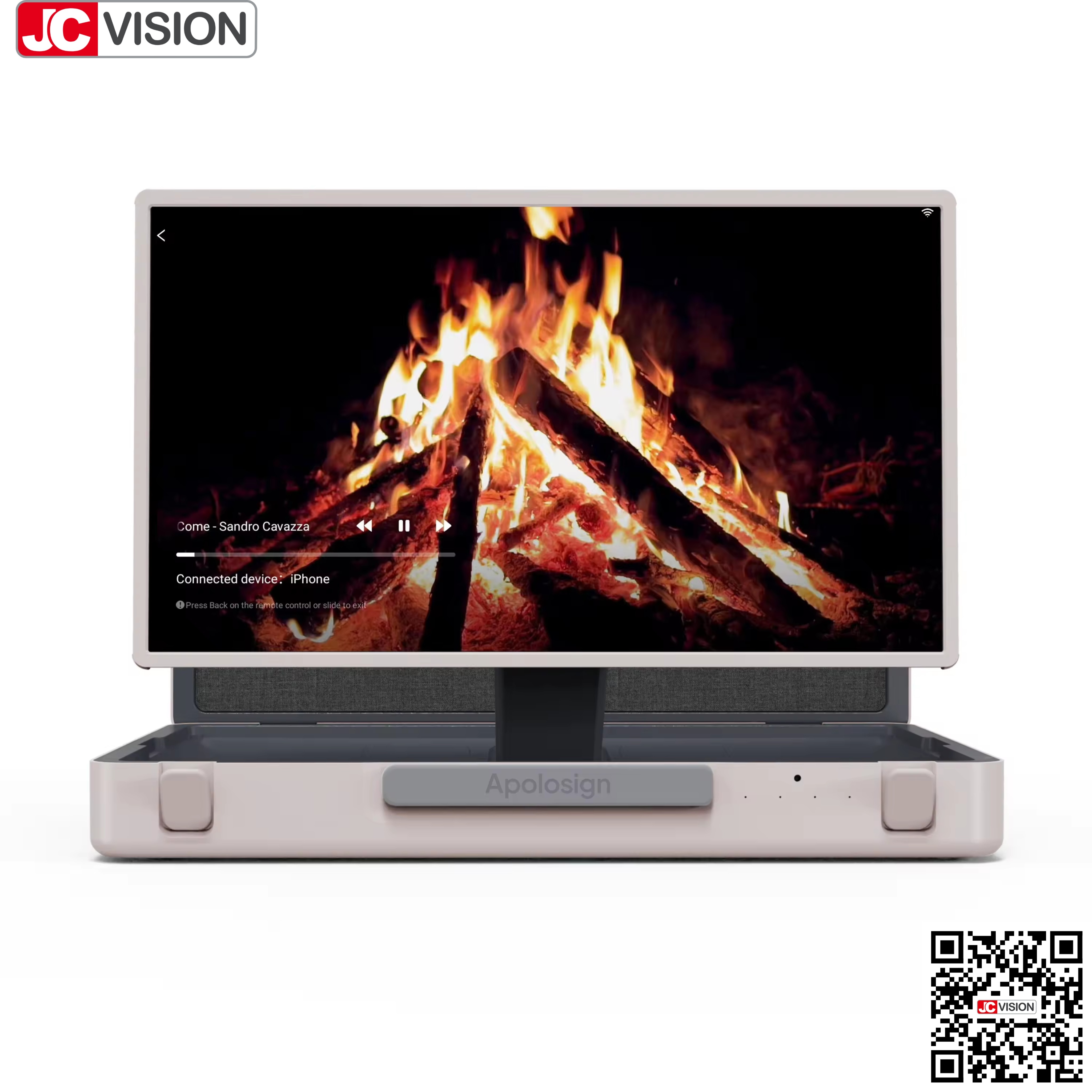 JCVISION 27" briefcase monitor Touch Screen Android 12 System Smart screen suitcase
