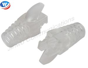 China Strain Relief Shielded Cat5e Connectors PVC Rj45 Connector Boot wholesale