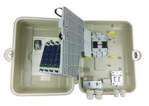 China FTTH Fiber Optic Distribution Box 32 Ports SMC Material Cable Termination Box wholesale