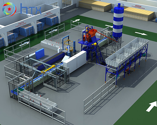 PLC Control System Wet Cast Machinery For Precast Concrete Equipment