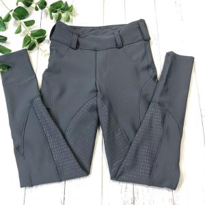 China Girls Horse Riding Leggings With Side Pockets Kids Equestrian Breeches 280gsm wholesale