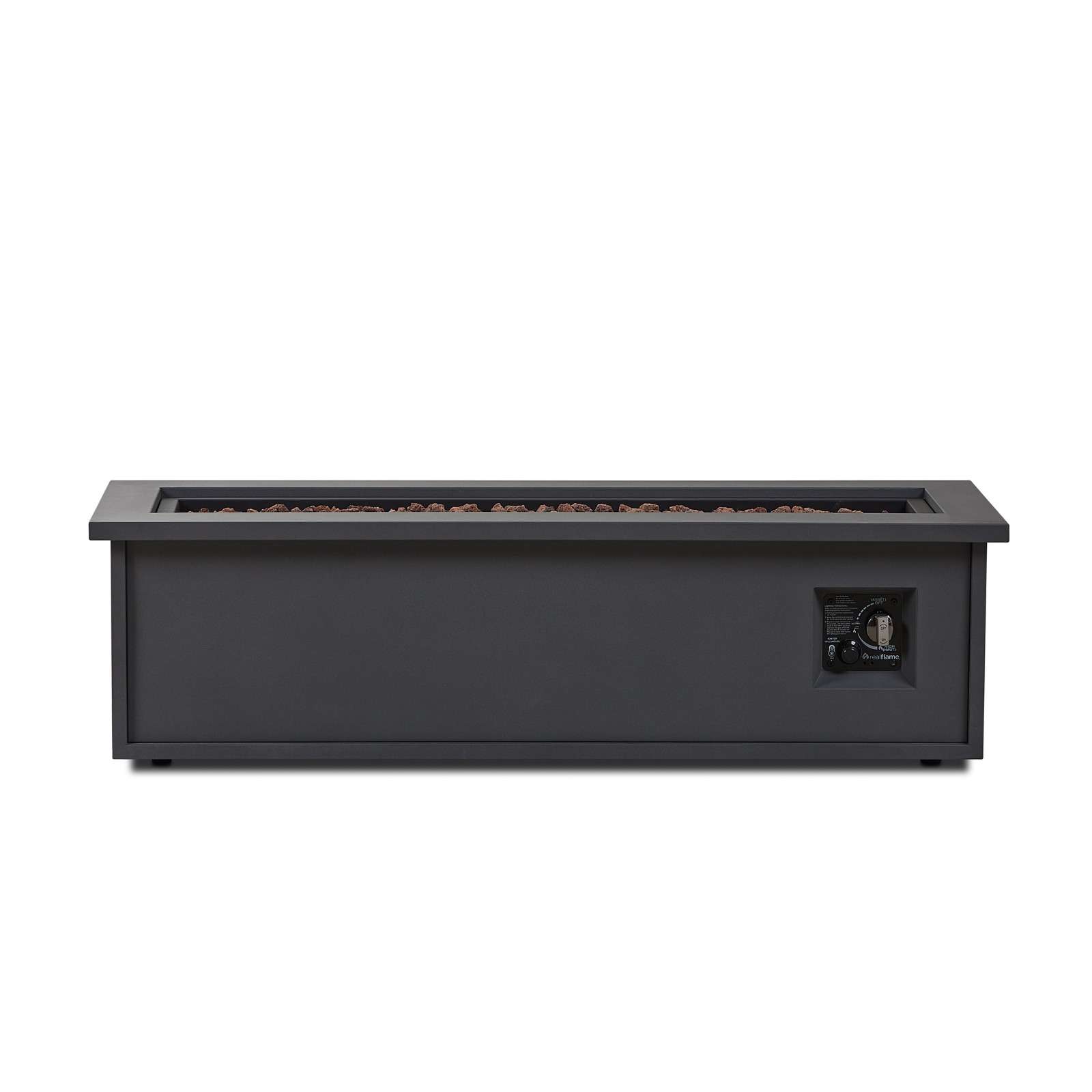 Outdoor Furniture Gas Fire Pit Table 48"L x 15"W x 13.5"H Perfect for Outdoor Living