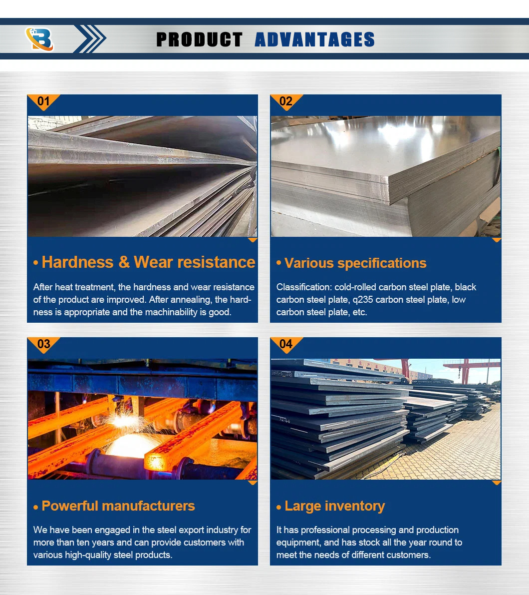 1095 and 15n20 Carbon Steel Plate SAE 1015 Carbon Steel Sheet