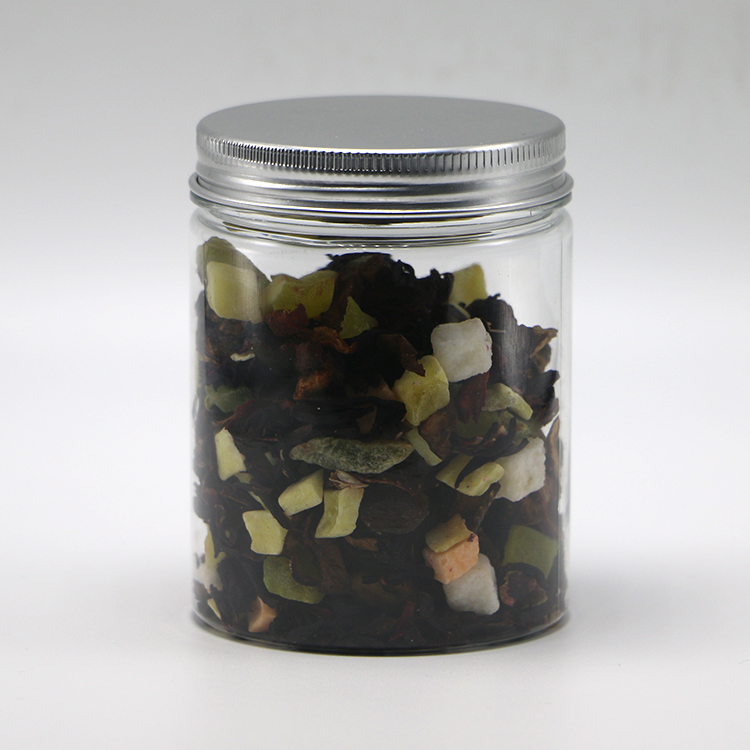 Confectionery Packaging 250ML PET Food Jar with Screw Cap and Aluminium Lid