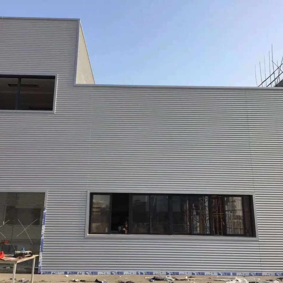 Q355B PU Portable Curtain Wall Aluminium Panel Wall 2.5mm For Outdoor Building