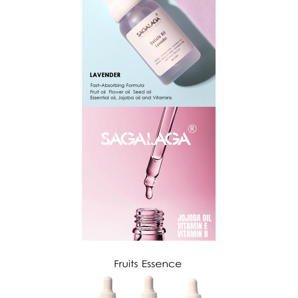 Unique Nails Organic Vitamin E Cuticle Oil with Dropper Bottle Environmental Protection Material