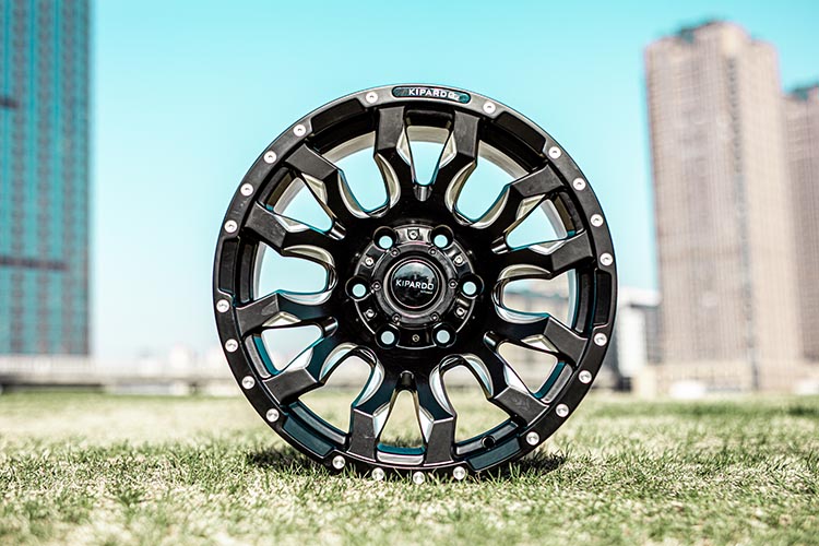 Black Milled PCD Jante 17 Inch 4x4 Off Road Rims impact resistant