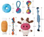 Natural Stuffed Squirrel Dog Plush Toys For Puppies
