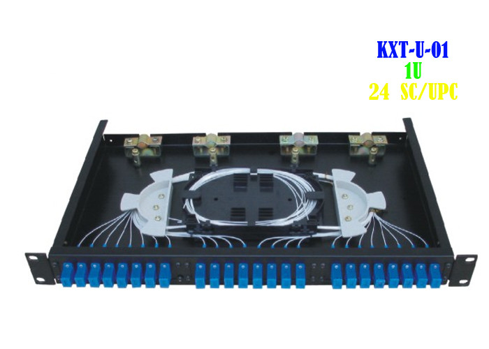 Optic Cable 24 Port Patch Panel Rack Mount Network Computer Room Support