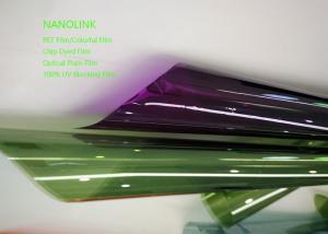 China Colorful Plastic PET Window Film For Residential / Auto Glass Solar Blocking Heat Resistant wholesale