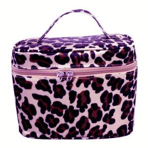 China Hot selling cosmetic bag with printed leopard design wholesale
