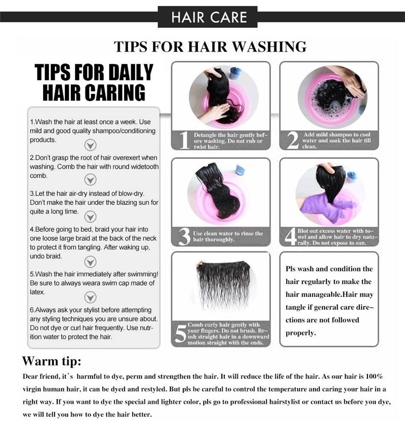Grade 10A 100% Human Brazillian Hair Extensions Natural Color With 4x4 Closure