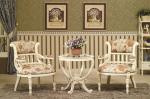 Italian Modern Classic Leisure Armchair Solid Wood Carved Elegant Princess Chair