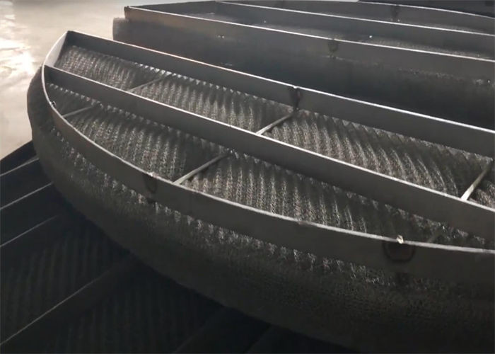 Customized Sulphur Plant Mist Eliminator Demister 0.1-0.35mm Wire Diameter