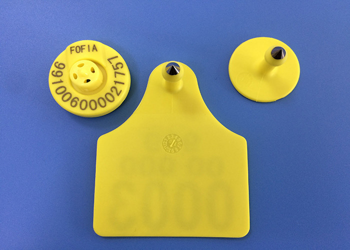 ET902 Custom TPU RFID Ear Tags Laser Engraved Cattle Ear Tags With Numbered Identification For Cow Pig Sheep Rabbit Farm Use