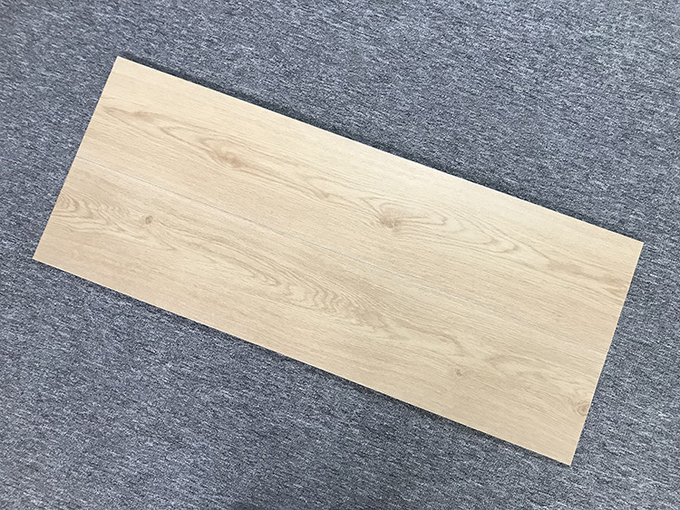 Porcelain Gray Antibacterial Wood Grain Ceramic Tiles Indoor Kitchen Wall