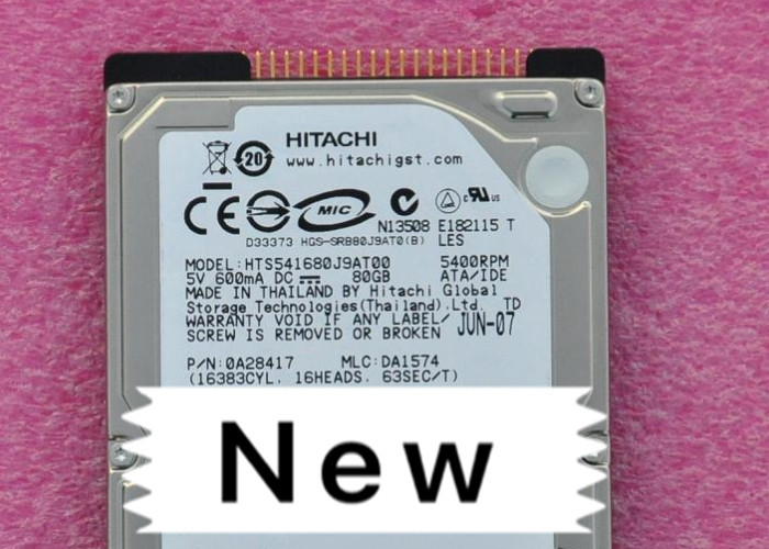 Small Size Hitachi Hard Disk HTS541680J9AT00 80G IDE 2.5 Inch Parallel Port