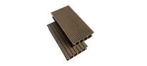 China Grooves Outdoor 150*50mm WPC Hollow Decking wholesale