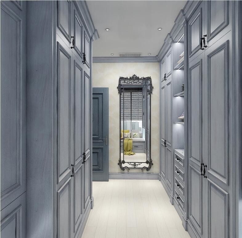 Modern 2.5M L Shape Island Kitchen Cabinets With One Wall Of Cabinets And An Island