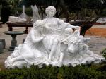 Family marble sculpture