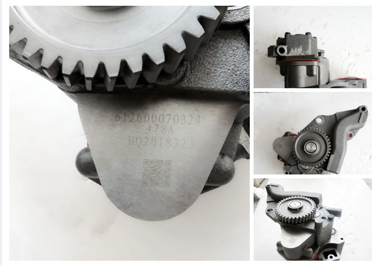 612600070299 FAW Truck Spare Parts Weichai Wd618 Oil Pump