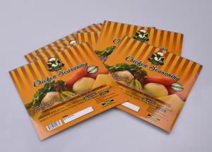 China Printing personalized sticky paper chicken seasoning can packaging sticker label wholesale