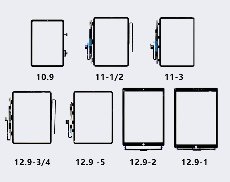 FPC Touch Ipad Digitizer Screen 12.9 1/2/3/4/5th Gen A2764 A2378 A2229 A2014 A1670