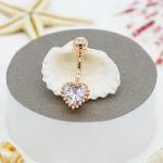 Gold Plated Body Piercings Jewellery Initial Piercing Sexy Heart Shape