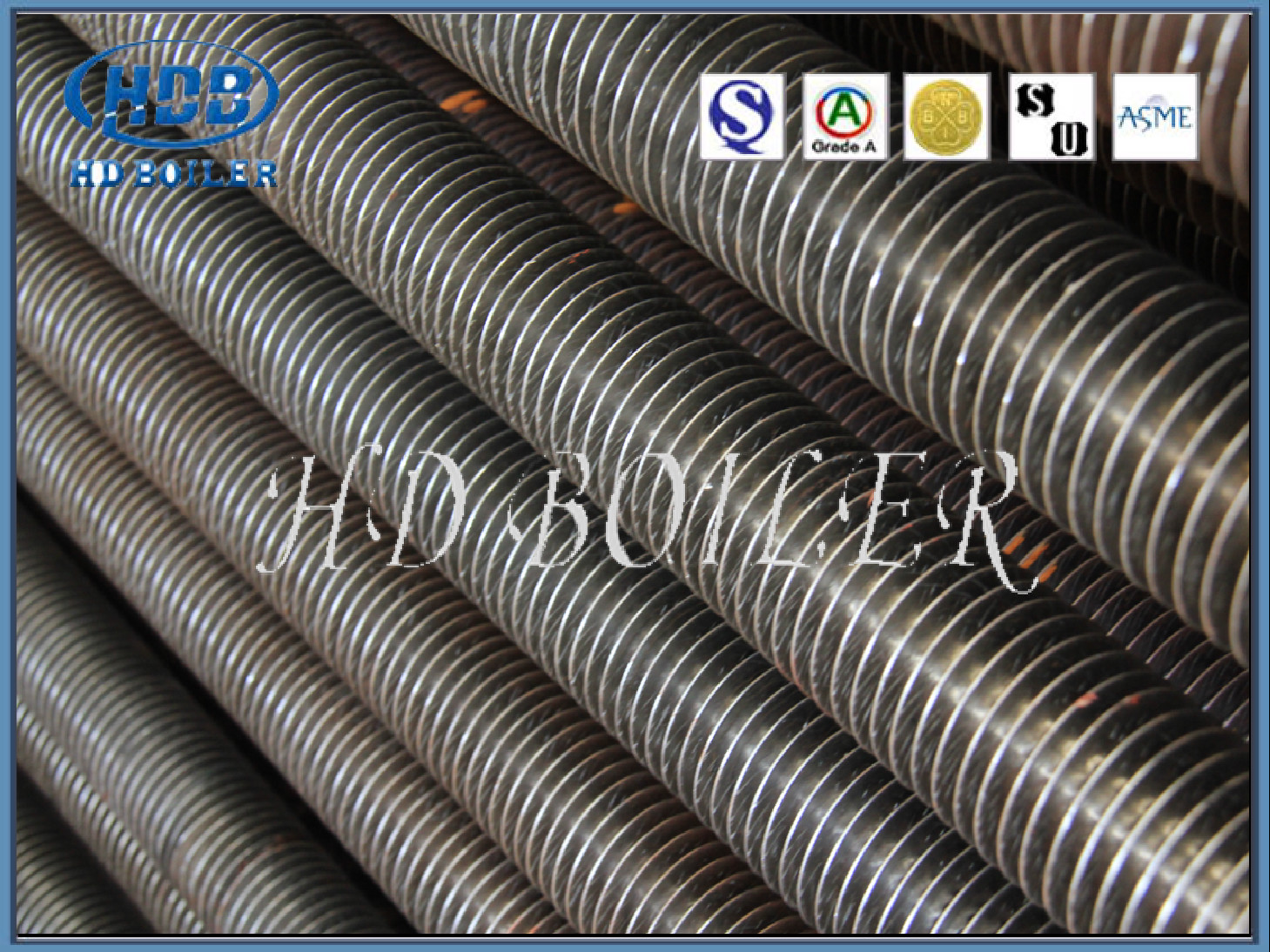 Serrated Sprial Type Boiler Fin Coil For Heat Exchange