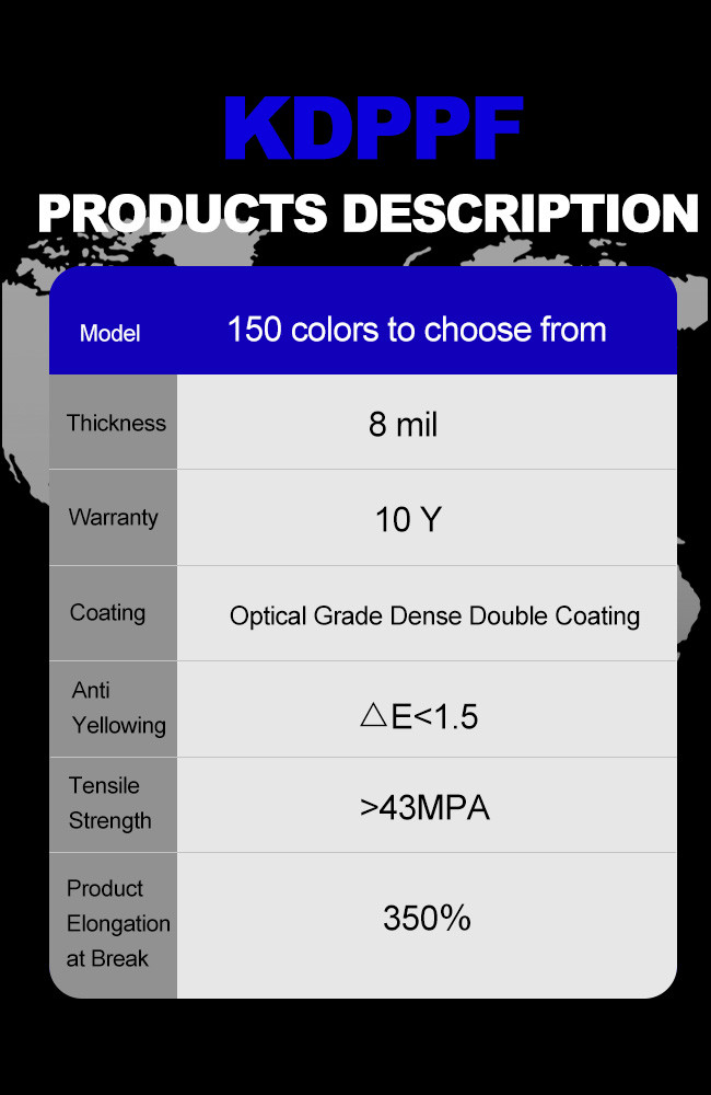 Luxury Car Care Products Suppliers Color Change Paint Protection Film