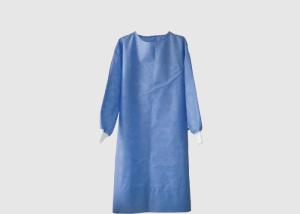 China High Durability Disposable Surgical Gown Round Neck Design Weight 40g wholesale