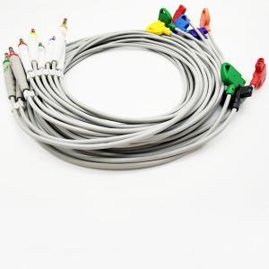China Compatible HP Banana EKG Cables 10 Lead 4.0 AHA Machine Electrocardiograph wholesale