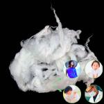 100% Eco Friendly Iodegradable Bamboo Fiber Antibacterial For Spinning