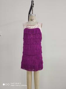 China Adultin Show Dance Wear Purple Color Half Lining About 0.22kg wholesale