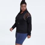 OEM 200g Women'S Plus Size Yoga Wear sexy long Sleeve Workout Hoodie