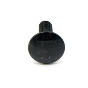 China Black Round Head Square Neck Bolt Zinc Plated Smooth Domed Head M12 M16 wholesale