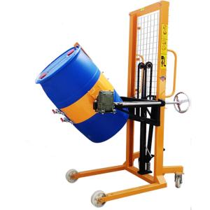 China Manual 1.5kwh 400KG Hydraulic Forklift Drum Tilter Equipment wholesale