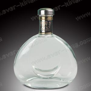 China Electroplating 750ML Cognac Empty Alcohol Bottles wholesale