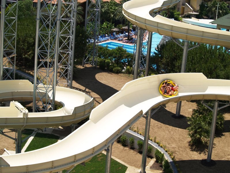 Galvanized Carbon Steel Custom Water Slides FPR Water Park Large Water Slides
