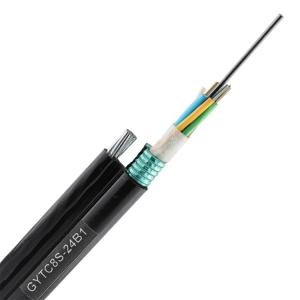 China Single Mode Outdoor 24 Core Figure 8 GYTC8S Optic Fiber Cable wholesale