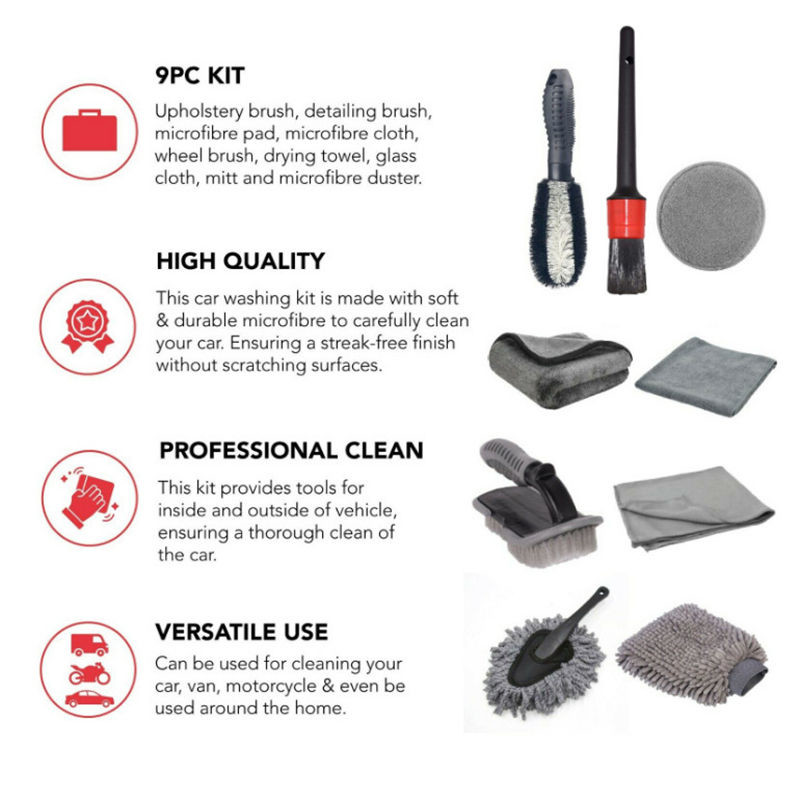 Multipurpose Car Valeting Brushes Car Wheel Rim Cleaning Brush ROSH certificated