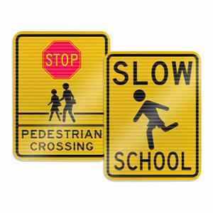 China 2mm Hexagon Reflective Traffic Signs Road Safety Mandatory Sign wholesale