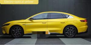 China Electroluminescent Yellow Matte Car Wrap Film Air Release Swipeable wholesale