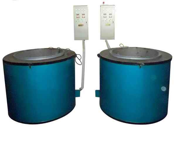 CE Pit Type Electric Heat Treat Furnace Salt Bath Furnace Rated Temperature 650℃