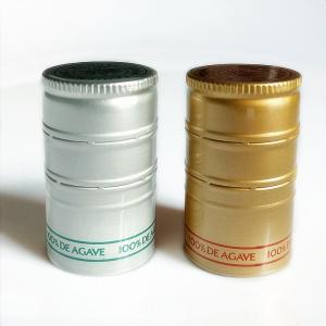 China 30mmx50mm Twist Off Glossy Alcohol Bottle Lids Metal Aluminum Ropp Cap wholesale