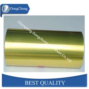 China Gold Household Aluminum Foil Finish Rolling For Barbecue 20-24mic wholesale