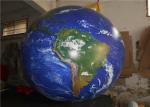 Large 0.2mm PVC Inflatable Advertising Signs / Blow Up Earth Ball